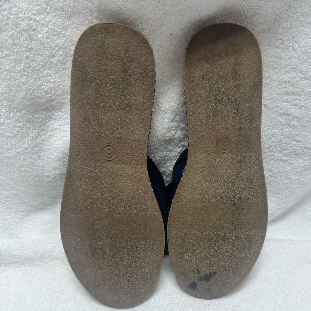 Euc Universal Thread Navy Bow Espadrille Sandals … - image 8